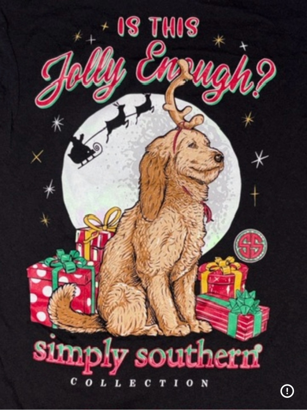 Simply Southern Women’s Black Christmas Long Sleeve Graphic Tee